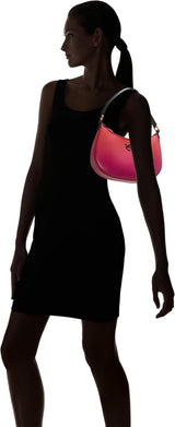 Pinko Half Moon mini piele culoare gradient sac, ya4l_Mult.fuchsia, portocaliu-negru Genti Femei Naty Shop