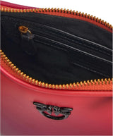 Pinko Half Moon mini piele culoare gradient sac, ya4l_Mult.fuchsia, portocaliu-negru Genti Femei Naty Shop