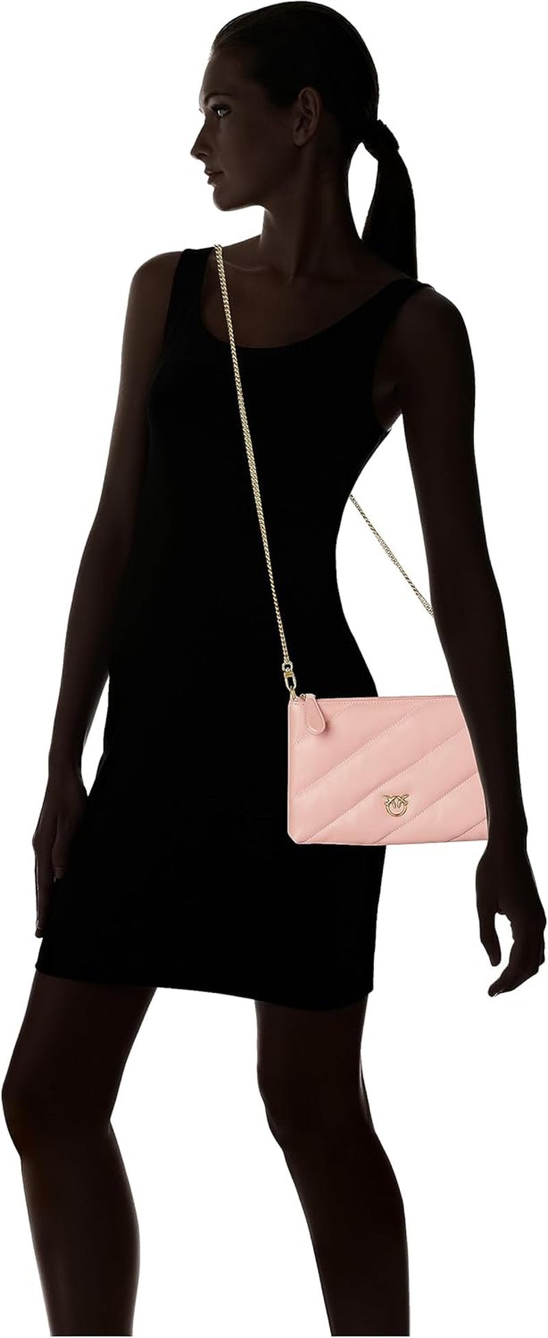 Pinko Ladies Flat Pouch Oaie Nappa FLACHTASCHE SCHAFNAPPA Genti Femei Naty Shop