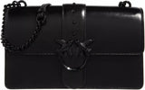Pinko Ladies Love One Classic Cl Naplack Colour Block Bag Genti Femei Naty Shop Z99B_B Black Sedan Block Colour