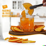 Portocale proaspete liofilizate în jumătăți de felii - portocale reci deshidratate pentru cocktailuri profesionale fructe proaspete liofilizate fructe uscate pentru cocktailuri -1 litru pachet aprox. 70 Produse deshidratate Naty Shop