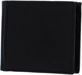 Portofel bifold din piele Ingram pentru bărbați Fossil 11,43 cm L x 1,905 cm l x 8,89 cm H Portofel Barbati Naty Shop Negru