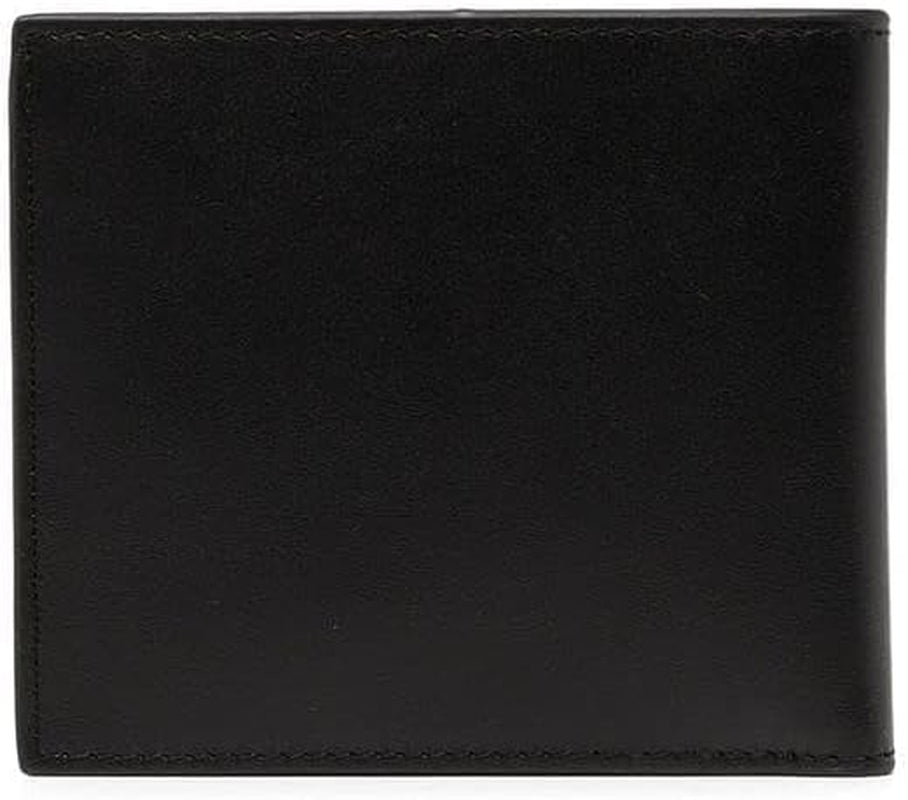 Portofel cu logo Armani Exchange A|X din piele netedă, negru Portofel Barbati Naty Shop