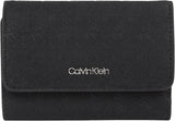 Portofel de damă Calvin Klein Must Small Trifold Mono Klein, negru (Black Mono), mărime unică Portofel Femei Naty Shop Titlu implicit
