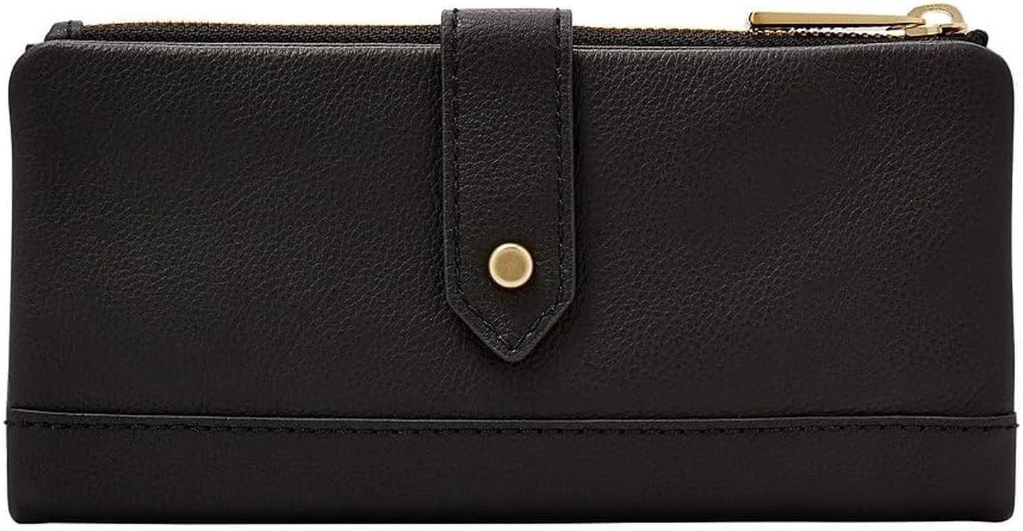 Portofel din piele pentru femei Fossil Laine Portofel Femei Naty Shop Negru