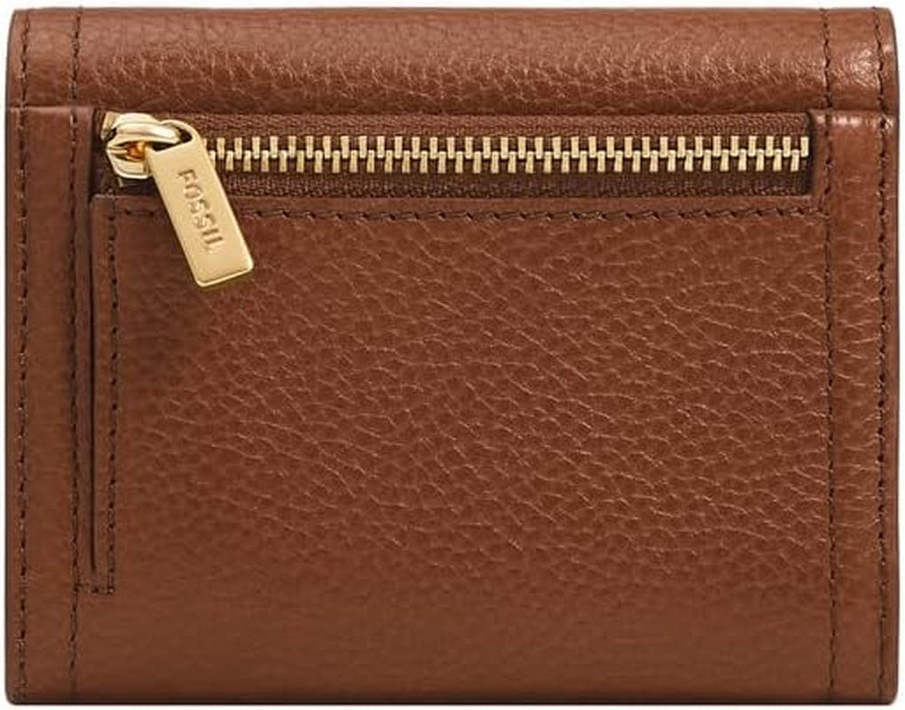 Portofel Fossil Logan Tri-Fold pentru femei, maro Portofel Femei Naty Shop