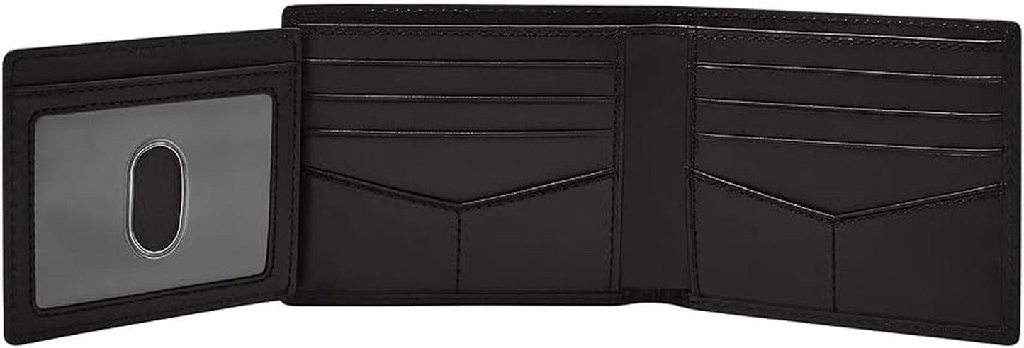 Portofel Fossil pentru bărbați - Derrick RFID piele bifold cu flip ID, ML3681001 - 10.9 cm L x 1.27 cm l x 8.9 cm H Portofel Barbati Naty Shop