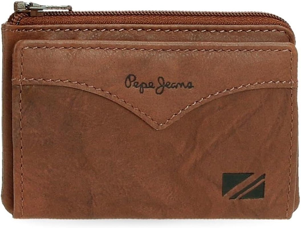 Portofel jachetă Pepe Jeans cu suport pentru carduri, mărime unică Portofel Barbati Naty Shop Maro