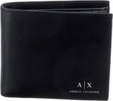 Portofel pentru bărbați Armani Exchange Essential, simplu, cu logo imprimat, negru Portofel Barbati Naty Shop Titlu implicit