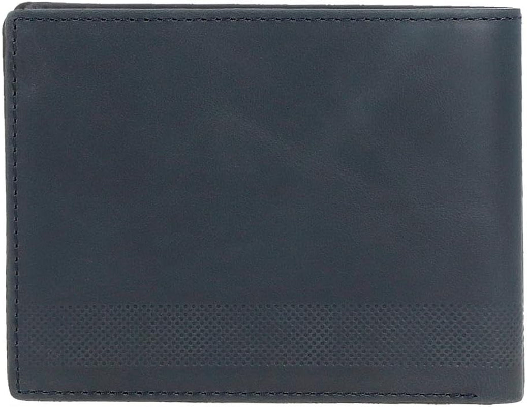 Portofel pentru bărbați Pepe Jeans, albastru, 11,5 x 8 x 1 cm, piele, protejat RFID, portofel cu buzunar pentru monede Portofel Barbati Naty Shop