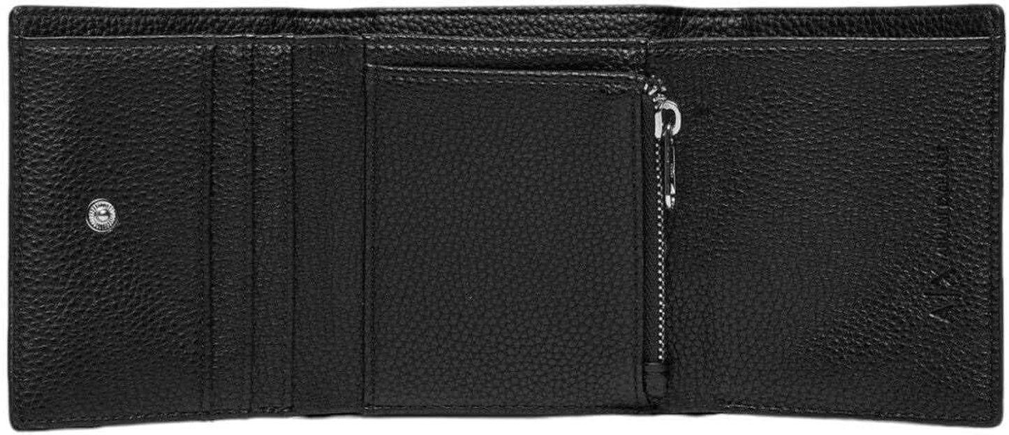 Portofel pentru femei Armani Exchange Wave Bi-Fold, negru Portofel Femei Naty Shop