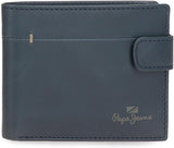 Portofele și poșete Pepe Jeans Staple din piele de vacă, negru, maro, albastru marin, diferite mărimi Portofel Barbati Naty Shop Marină Portofel vertical