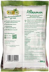 Prune cu sâmburi 200g - Aromate, fructate și dulci în mod natural - Vegane, nesulfurate, fără sâmburi și fără zahăr adăugat - Nutri-Score A (1 x 200g) Produse deshidratate Naty Shop