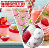 Pudră de căpșuni 120g - 100% căpșuni naturale Liofilizate, fără aditivi Amestecare ușoară Căpșuni nutritive, liofilizate pentru înghețată, prăjituri, smoothie-uri, băuturi, pudră aromatică Produse deshidratate Naty Shop