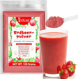 Pudră de căpșuni 120g - 100% căpșuni naturale Liofilizate, fără aditivi Amestecare ușoară Căpșuni nutritive, liofilizate pentru înghețată, prăjituri, smoothie-uri, băuturi, pudră aromatică Produse deshidratate Naty Shop 120G Căpșuni