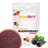 Pulbere de coacăze negre liofilizate 100g - Pulbere de fructe liofilizate - Pulbere de coacăze negre pentru smoothie-uri și coacere - Pulbere naturală de coacăze negre fără aditivi Produse deshidratate Naty Shop 100G