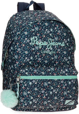 Rucsac școlar Pepe Jeans Alenka cu troler, albastru, 30 x 40 x 12 cm, poliester, 14,4 l, albastru, rucsac școlar cu troler Rucsacuri si ghiozdane premium Naty Shop Alenka Rucksack
