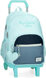 Rucsac școlar Pepe Jeans Dalma Rucsac pentru copii confecționat din poliester, curele late și reglabile care se ajustează, buzunar frontal. De la Joumma Bags Rucsacuri si ghiozdane premium Naty Shop Rucksack 45 + Wagen