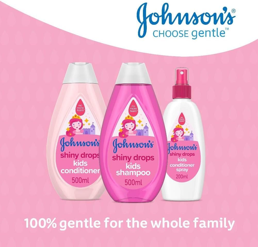 Șampon pentru copii Johnson's Shiny Drops, 500 ml Copii - Baie si Skincare Naty Shop