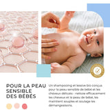 Șampon și gel de curățare 2 în 1 Daily Gentle Baby Shampoo & Cleansing Gel - vegan și organic - cu 98% ingrediente naturale - Șampon fără lacrimi pentru copii și bebeluși - 300 ml Copii - Baie si Skincare Naty Shop