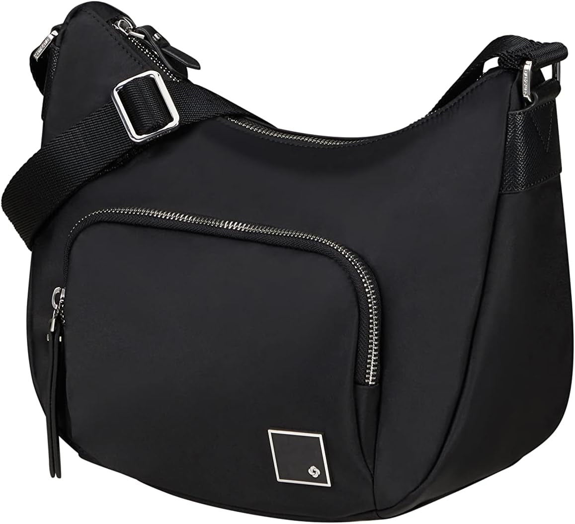 Samsonite Essentially Karissa - Geantă de umăr M, 36 cm, negru (Negru) Genti Femei Naty Shop Negru (negru) Geantă de umăr S