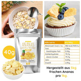 Set de degustare de fructe liofilizate 5x40g, căpșuni fructate liofilizate, zmeură, ananas, mango și amestec de căpșuni-banană, fără aditivi, fabricat în Germania Produse deshidratate Naty Shop
