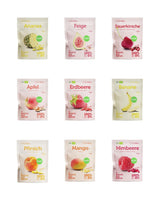 Set de degustare de fructe liofilizate BUAH® | Gustare perfectă de chipsuri crocante din fructe | Alternativă de dulciuri fără zahăr adăugat, toppinguri pentru terci | Vegan Fără gluten Produse deshidratate Naty Shop Pachet de 9 (Nou)