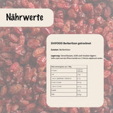 SIVIFOOD Barberries 200g - fructe de mur uscate în calitate premium de alimente crude - vegan și natural cu conținut scăzut de grăsimi ghimpe acru Zereshk barberry Berberis fructe uscate uscate barberries uscate Produse deshidratate Naty Shop