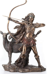 Statuia din bronz a zeiței vânătorii și a sălbăticiei Statuete si sculpturi Naty Shop Titlu implicit