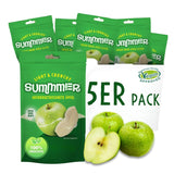 Summmer căpșuni liofilizate - pachet de 5 - fără zahăr, 100% naturale, delicioase gustări crocante pentru copii și adulți, ideale pentru cereale și cutii de prânz (55g) Produse deshidratate Naty Shop Pachet de 5 Măr