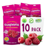 Summmer căpșuni liofilizate - pachet de 5 - fără zahăr, 100% naturale, delicioase gustări crocante pentru copii și adulți, ideale pentru cereale și cutii de prânz (55g) Produse deshidratate Naty Shop Pachet de 10 Zmeură