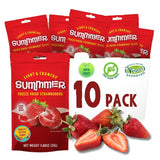 Summmer căpșuni liofilizate - pachet de 5 - fără zahăr, 100% naturale, delicioase gustări crocante pentru copii și adulți, ideale pentru cereale și cutii de prânz (55g) Produse deshidratate Naty Shop Pachet de 10 Căpșuni
