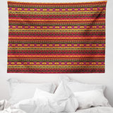 Tapiserie abakuhaus wanderlust harta animala lumii desene Casa - Accesorii si Decoratiuni Naty Shop Roșu închis portocaliu 150L X 110B Cm
