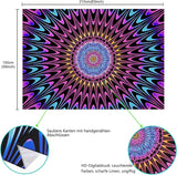 Tapiserie alishomtll mandala colorata lumina neagra arta Casa - Accesorii si Decoratiuni Naty Shop
