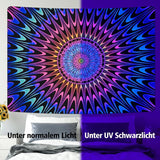 Tapiserie alishomtll mandala colorata lumina neagra arta Casa - Accesorii si Decoratiuni Naty Shop