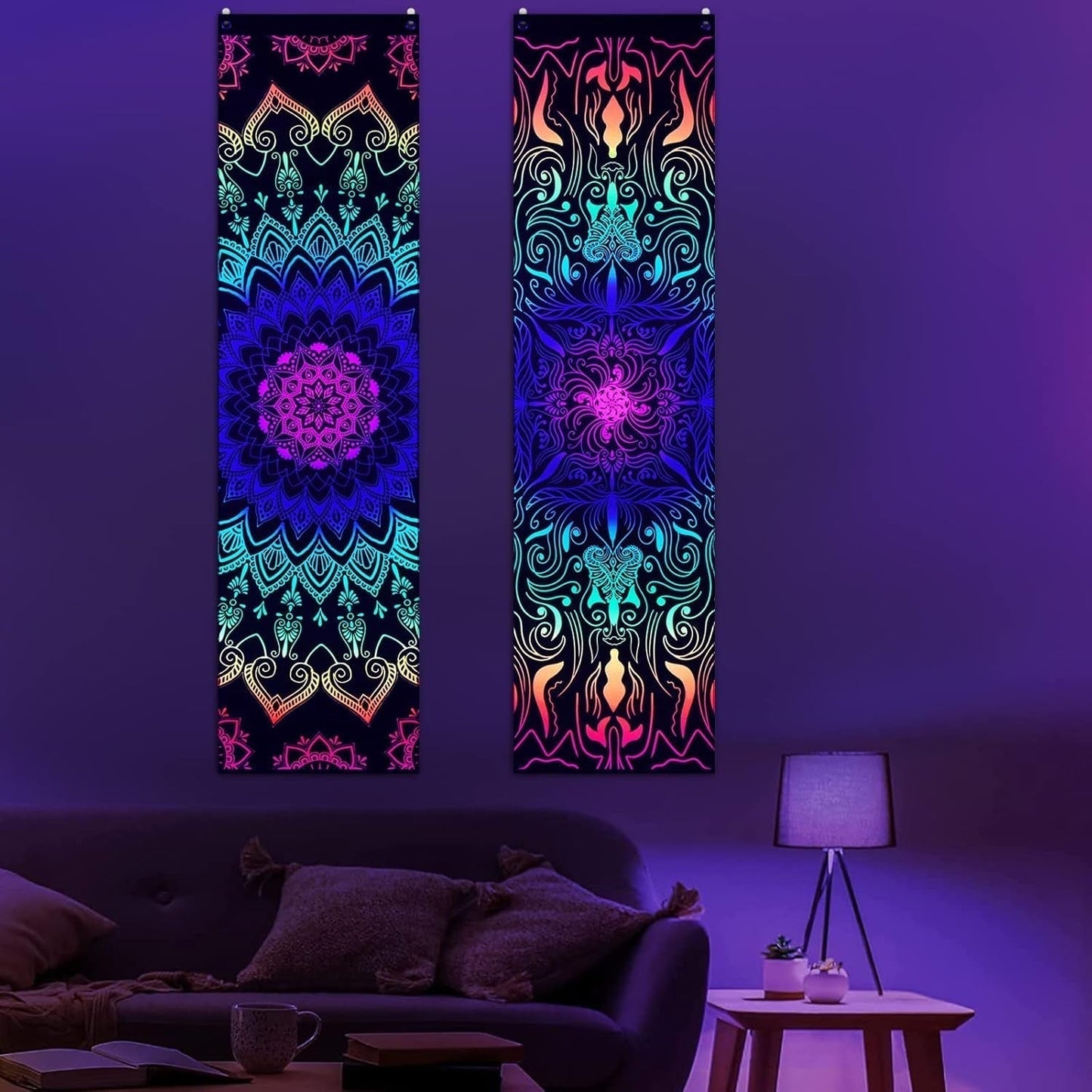 Tapiserie alishomtll pack mandala reactiv boemian vertical Casa - Accesorii si Decoratiuni Naty Shop 2 pachete 120X32.5Cm