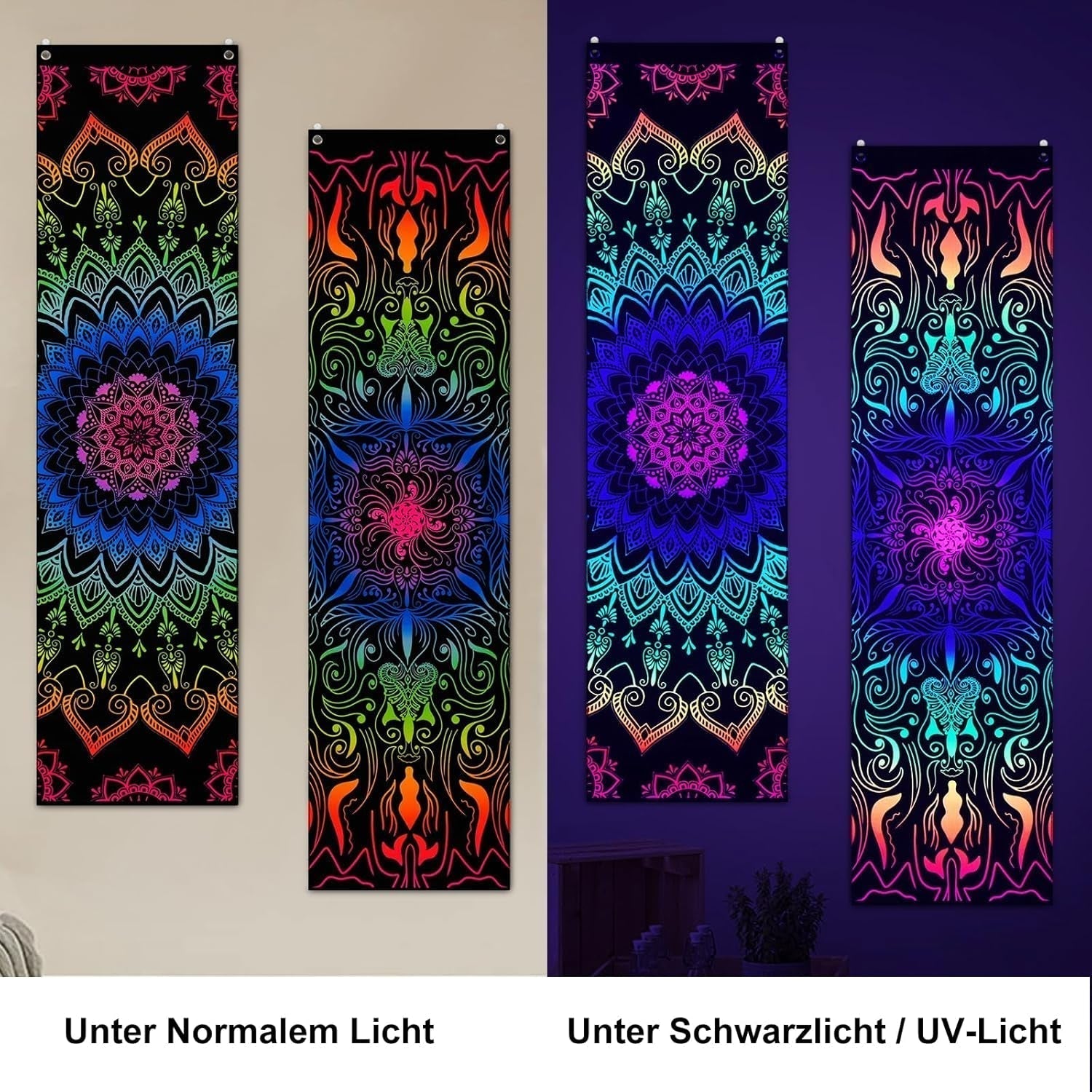 Tapiserie alishomtll pack mandala reactiv boemian vertical Casa - Accesorii si Decoratiuni Naty Shop