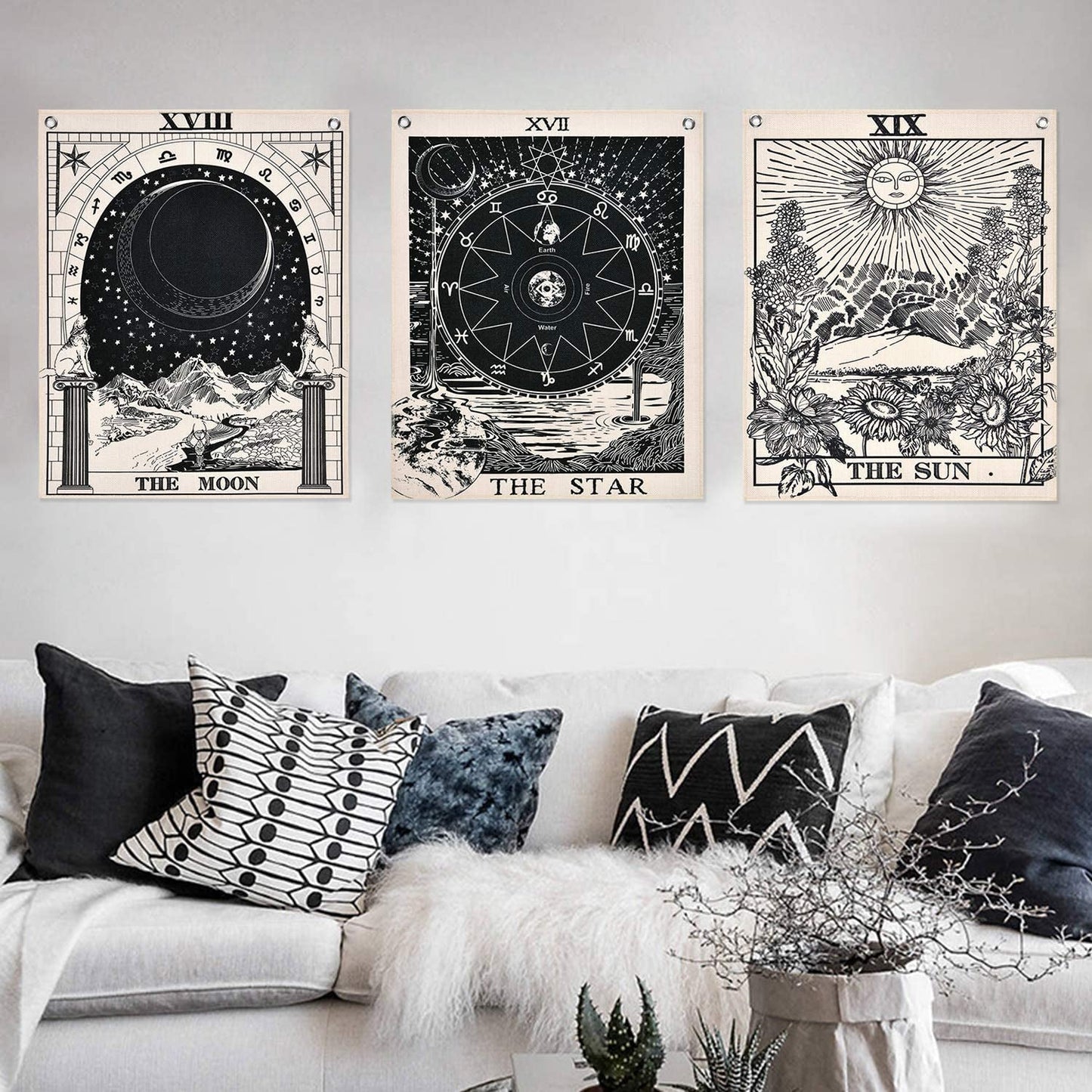 Tapiserie alishomtll tarot set soare luna stele Casa - Accesorii si Decoratiuni Naty Shop Set de tarot-1