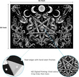Tapiserie alishomtll witchy snake estetic gothic pentagram wall Casa - Accesorii si Decoratiuni Naty Shop