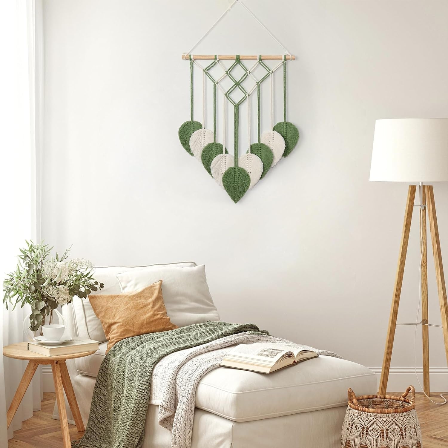 Tapiserie astnic tapiterie frunze verzi tesute Casa - Accesorii si Decoratiuni Naty Shop