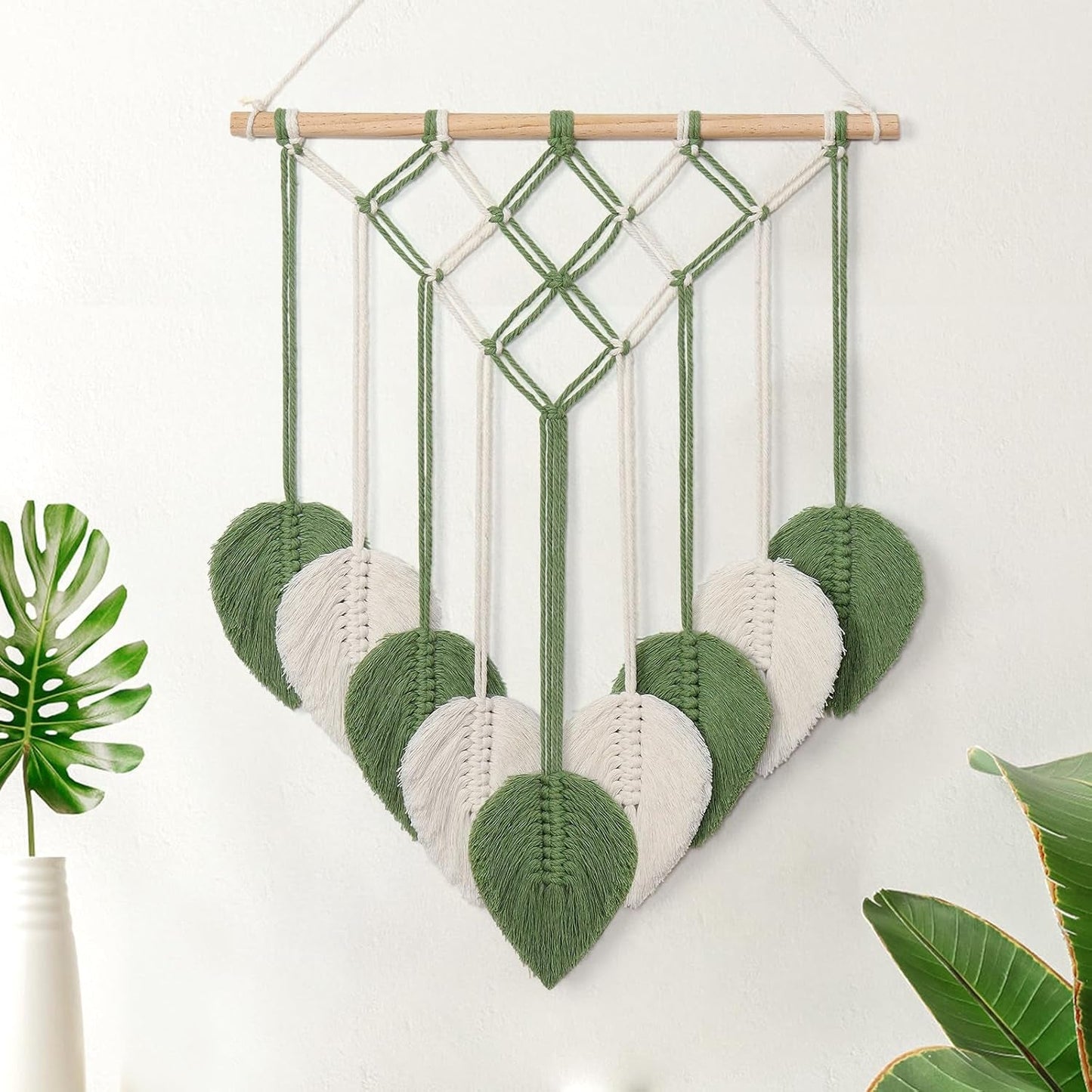 Tapiserie astnic tapiterie frunze verzi tesute Casa - Accesorii si Decoratiuni Naty Shop Salutări