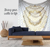 Tapiserie aur metalic mandala bumbac indian plaja arunca Casa - Accesorii si Decoratiuni Naty Shop