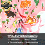 Tapiserie bashom harta lumii animalelor germana copii Casa - Accesorii si Decoratiuni Naty Shop