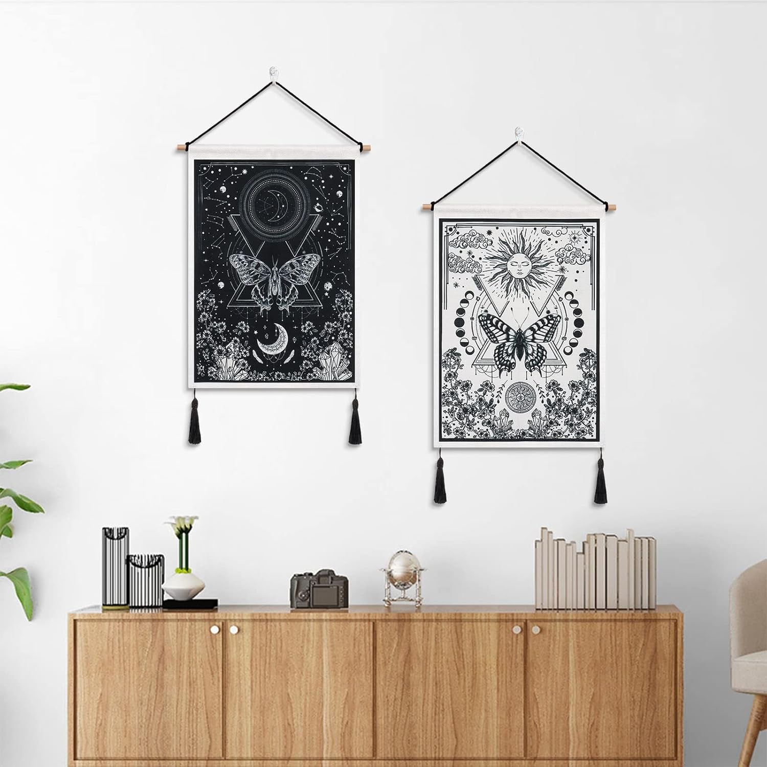 Tapiserie betylifoy bucati tapiserii mici paiete soare luna Casa - Accesorii si Decoratiuni Naty Shop