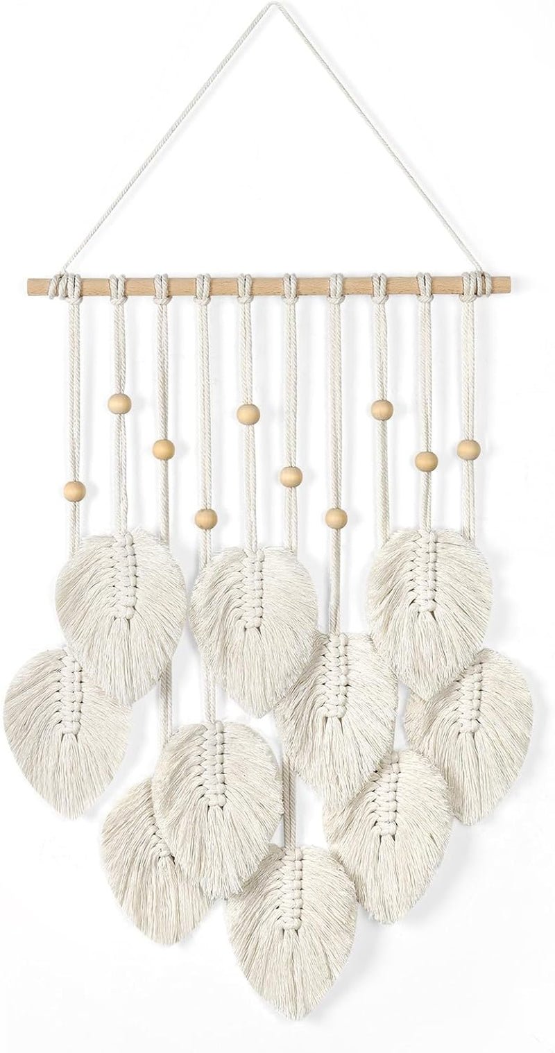 Tapiserie betylifoy margele lemn frunze verzi Casa - Accesorii si Decoratiuni Naty Shop Bej