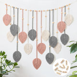 Tapiserie betylifoy wall hanging large deco leaf Casa - Accesorii si Decoratiuni Naty Shop Roz