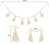 Tapiserie bucati franjuri ghirlanda banner bumbac tesute Casa - Accesorii si Decoratiuni Naty Shop