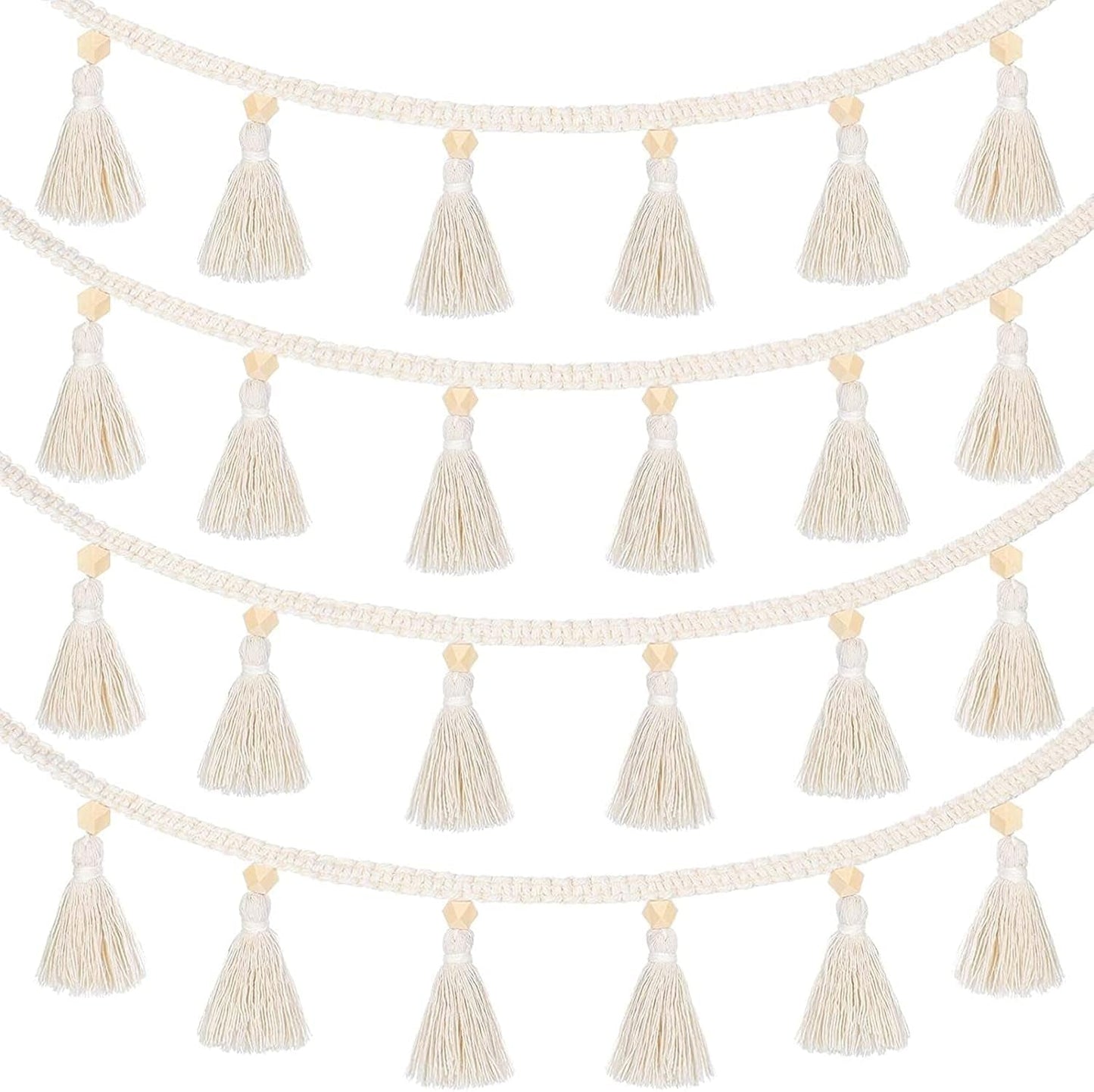Tapiserie bucati franjuri ghirlanda banner bumbac tesute Casa - Accesorii si Decoratiuni Naty Shop Default Title