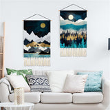 Tapiserie bucati tesuta munti paduri soare luna Casa - Accesorii si Decoratiuni Naty Shop Peisaj B