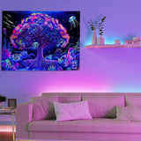 Tapiserie copac viata mandala fluorescent Casa - Accesorii si Decoratiuni Naty Shop